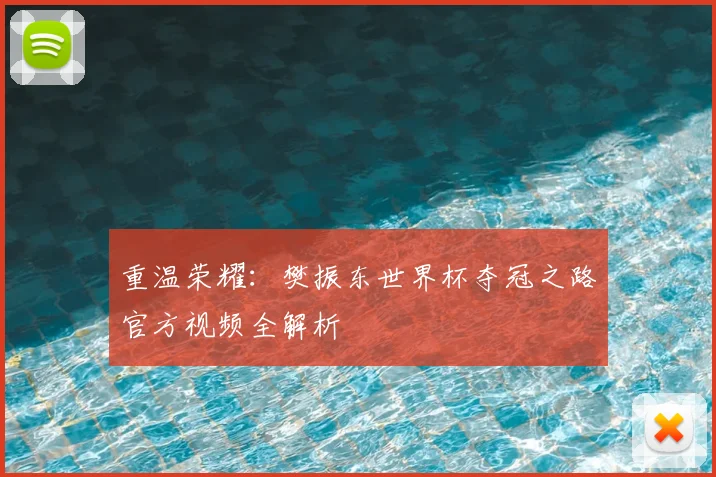 重温荣耀：樊振东世界杯夺冠之路官方视频全解析